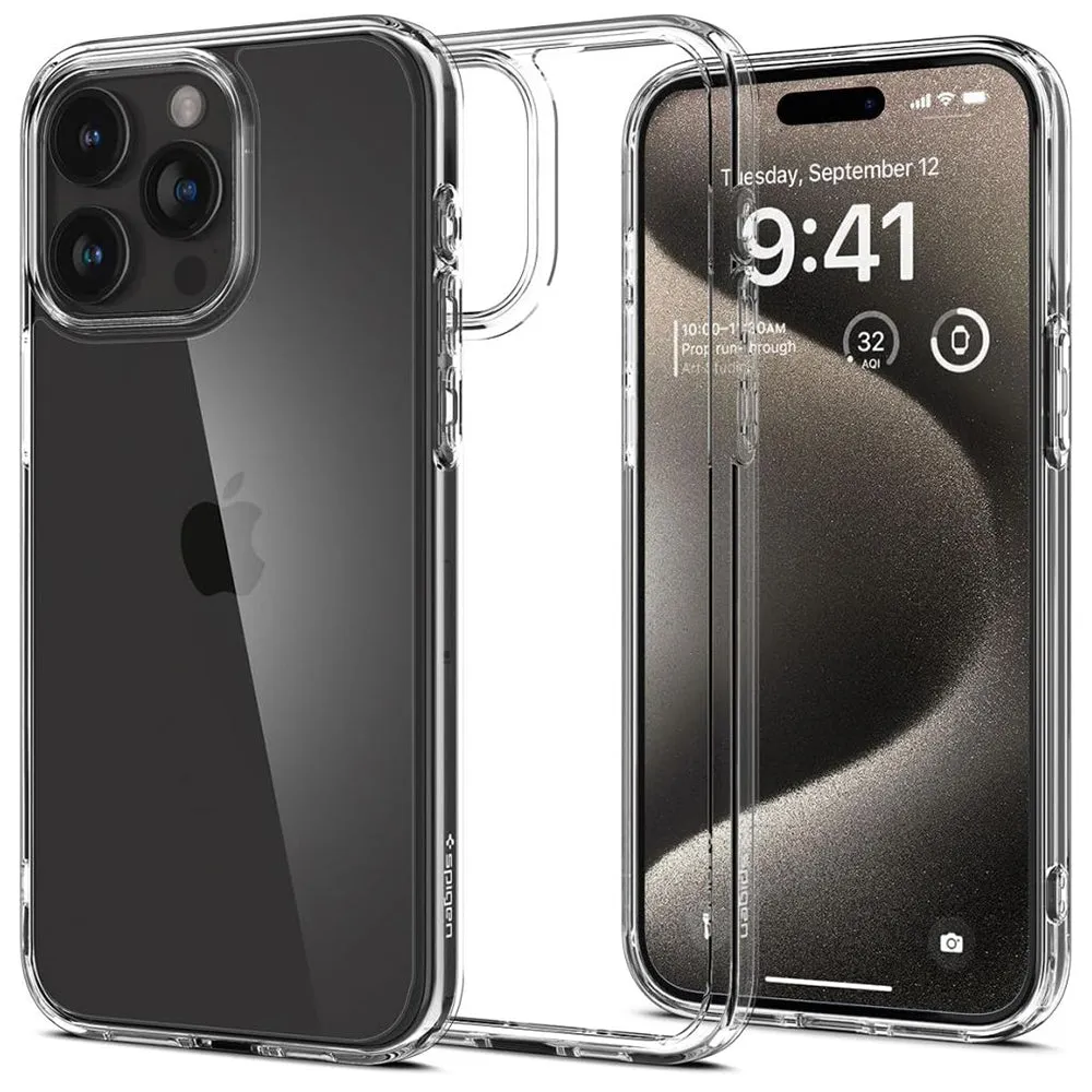 Custodia per Apple iPhone 15 Pro Max, Spigen, Ultra Hybrid, Trasparente ACS06565 - immagine 1