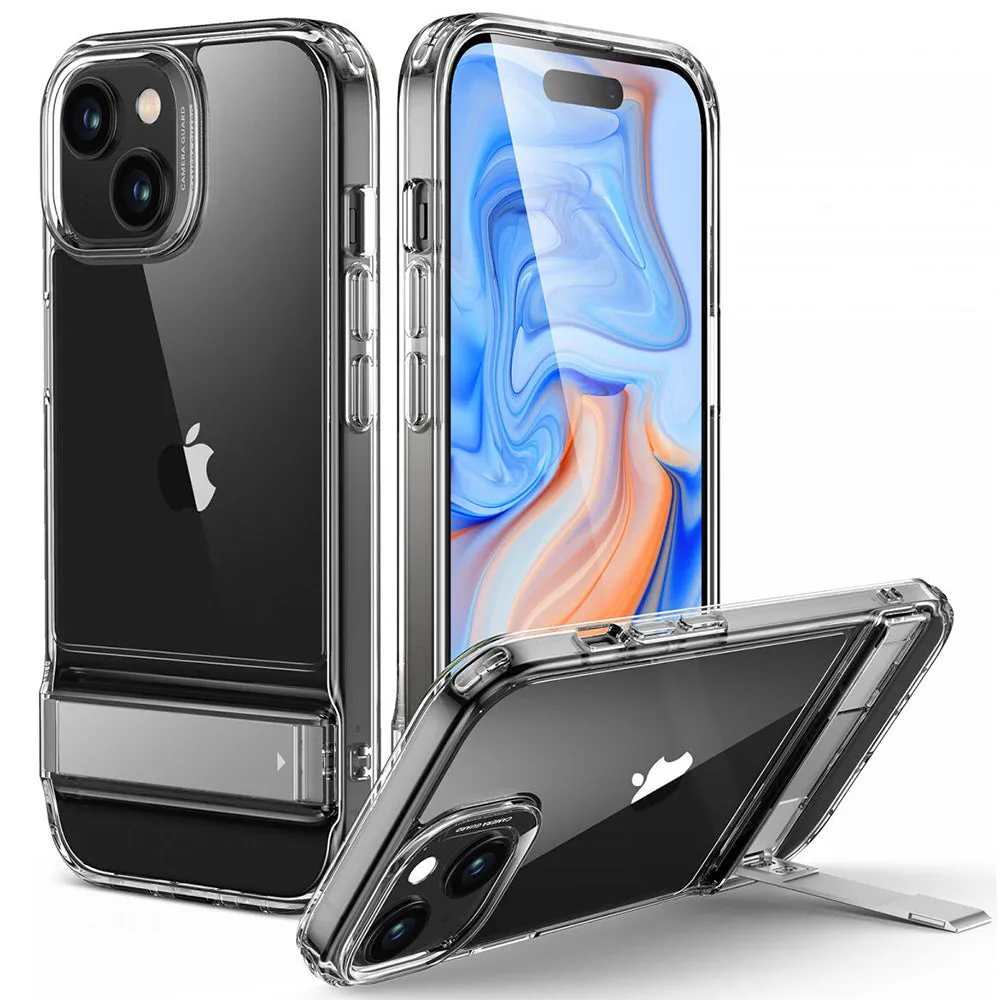 Custodia per Apple iPhone 15 Plus, ESR, Air Shield Boost Kickstand, Trasparente - immagine 1