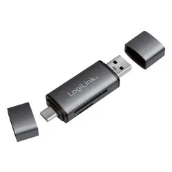 Lettore schede memoria SD e MicroSD IUSB CARD 043 Gray CR0043 - immagine 1