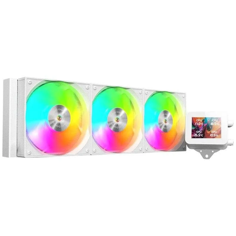 Refrigerazione Liquida Mars Gaming ML-VISION360 397mm 3 Ventole ARGB Bianco - immagine 1