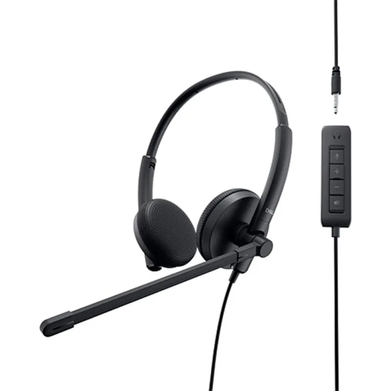 DELL WH1022 Auricolare Cablato A Padiglione Musica e Chiamate Nero - immagine 1