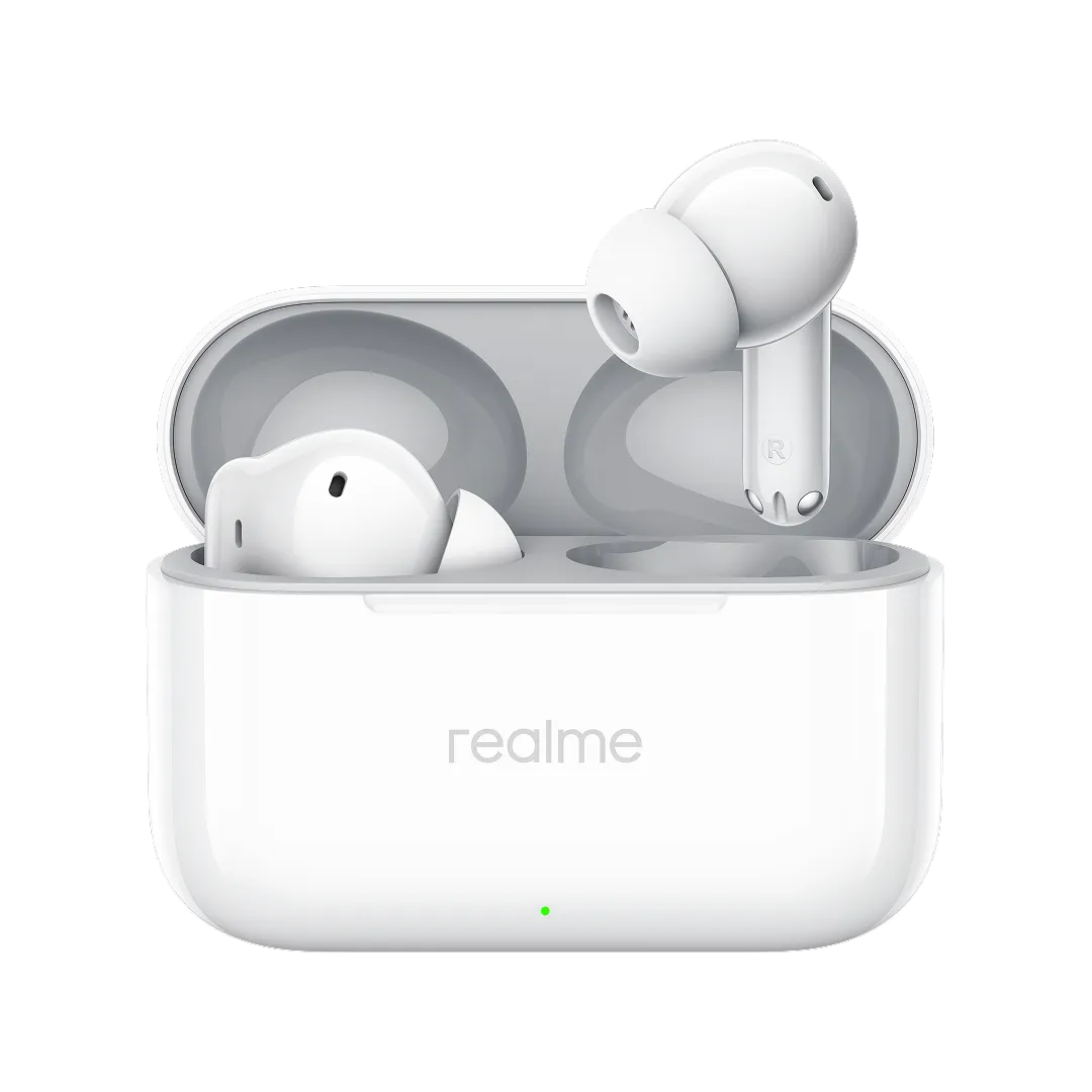 Auricolari Bluetooth Realme Buds T200, TWS, ANC, MultiPoint, Bianco - immagine 1