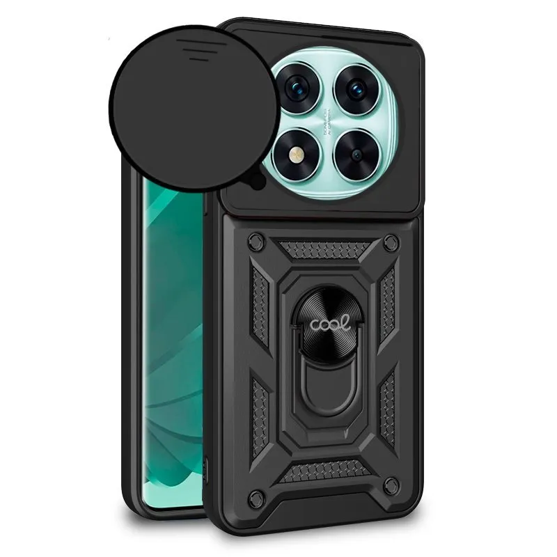 Custodia rigida nera per Xiaomi Redmi Note 14 Pro 5G / Note 14 Pro Plus 5G / POCO X7 - immagine 1