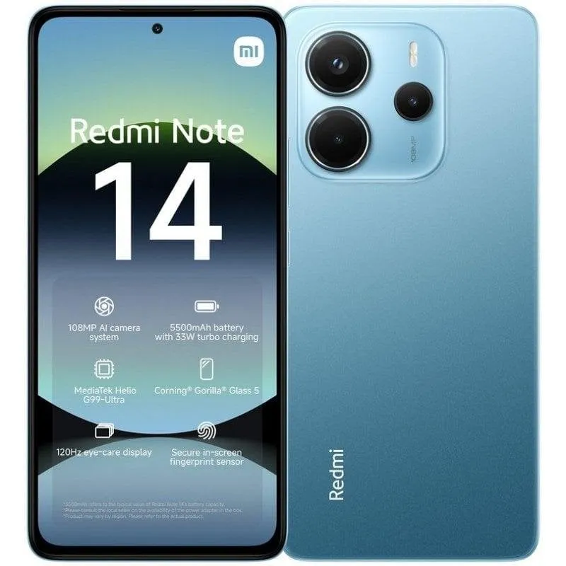 Xiaomi REDMI Note 14 4G 6GB 128GB 6.67" Blu Oceano - immagine 1