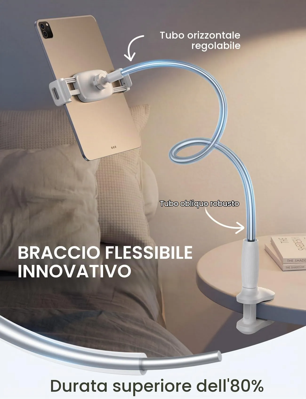 Lamicall Supporto Tablet con Collo di Cigno - [360° Rotazione] - immagine 2