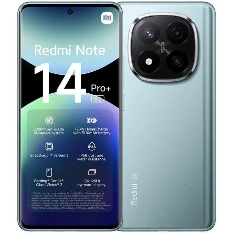 Xiaomi REDMI Note 14 Pro Plus 5G 8GB 256GB 6.67" Blu Ghiaccio - immagine 1
