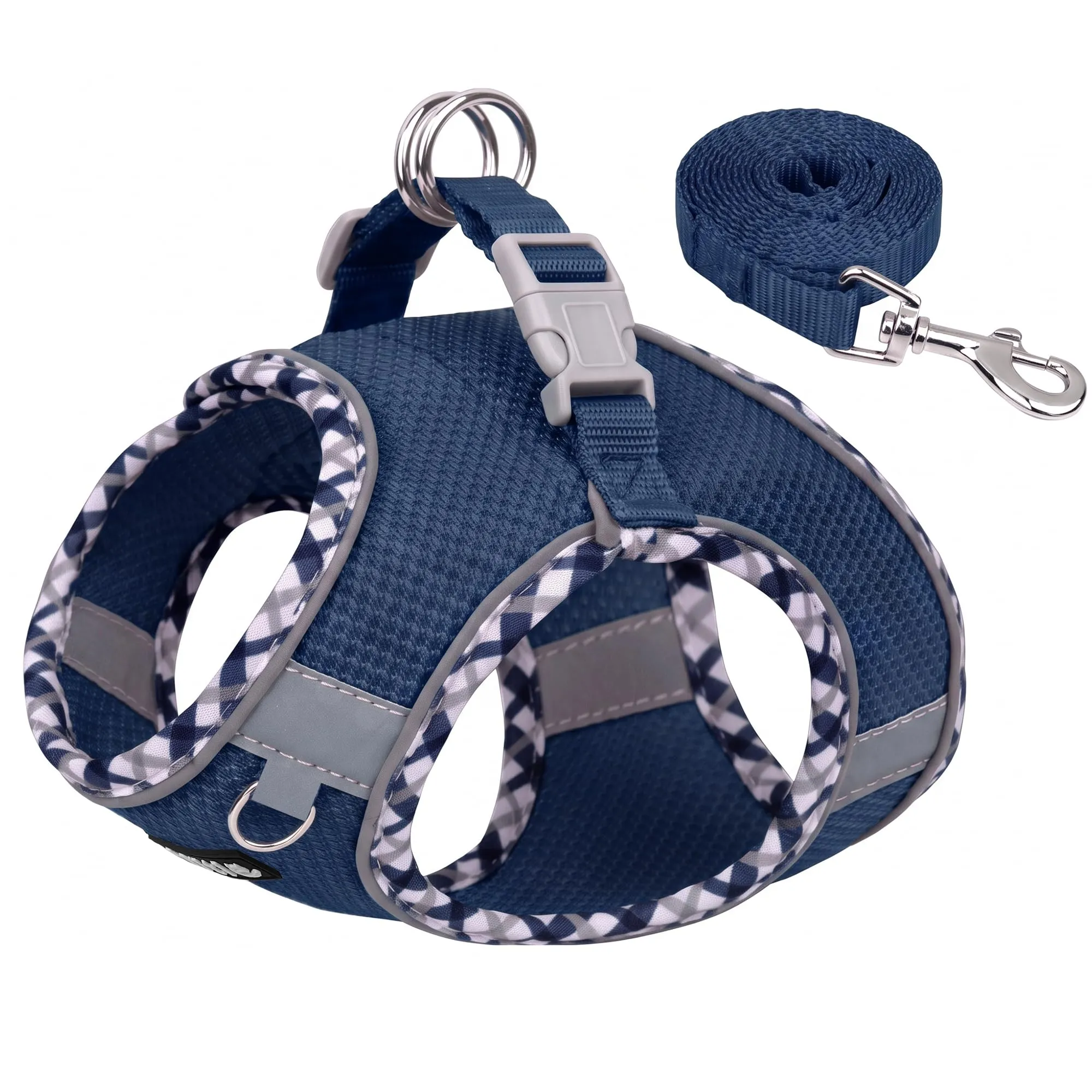 AIITLE Pettorina e guinzaglio a prova di perdite, blu navy, L - immagine 1