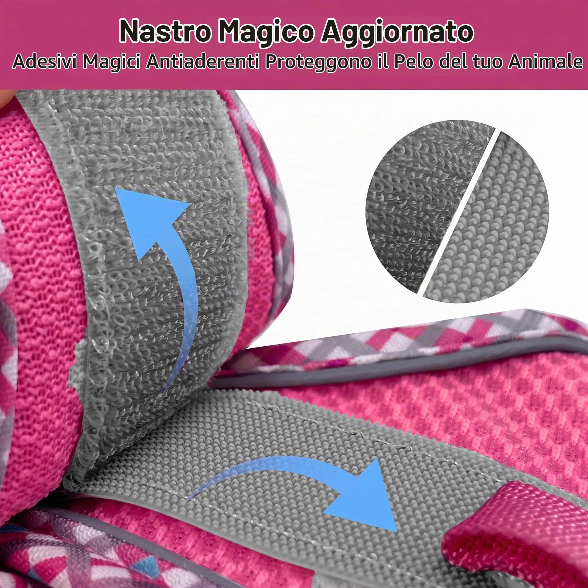 AIITLE XXS - Set di pettorina e guinzaglio per cani, rosa acceso, XXS - immagine 6