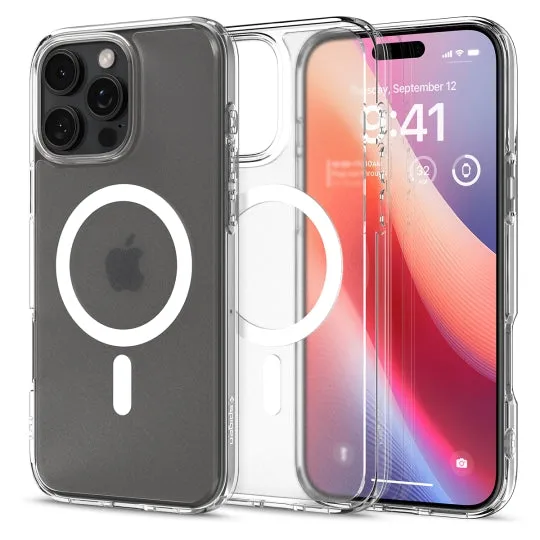 Custodia MagSafe per Apple iPhone 16 Pro, Spigen, Ultra Hybrid, Trasparente Satinata ACS08133 - immagine 1