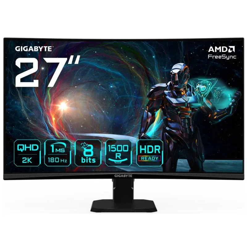 Gigabyte GS27QCA 27" LED VA QHD 180Hz FreeSync Curvo - immagine 1