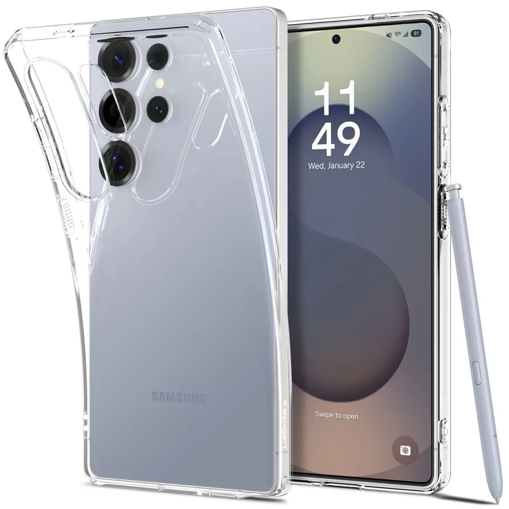 Custodia per Samsung Galaxy S25 Ultra S938, Spigen, Liquid Crystal, Trasparente ACS08948 - immagine 1