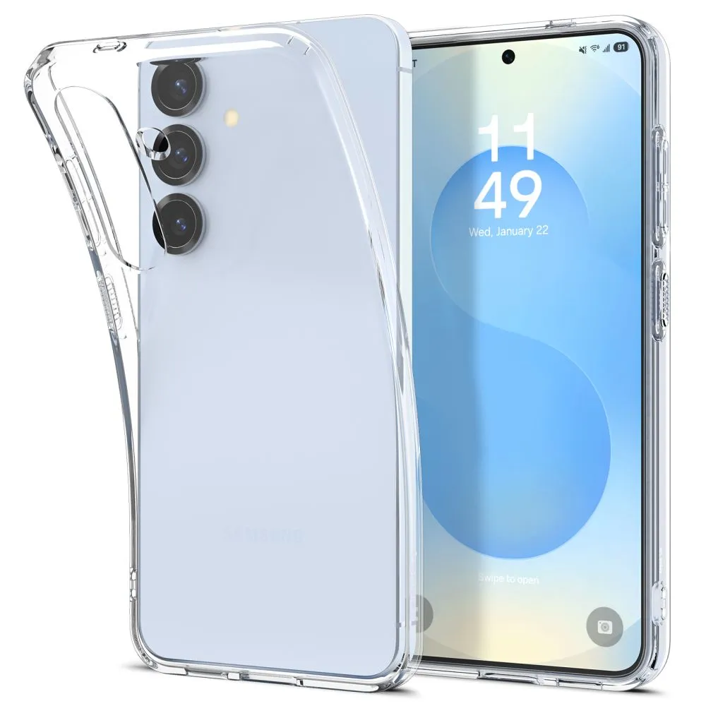 Custodia per Samsung Galaxy S25 S931, Spigen, Liquid Crystal, Trasparente ACS08995 - immagine 1