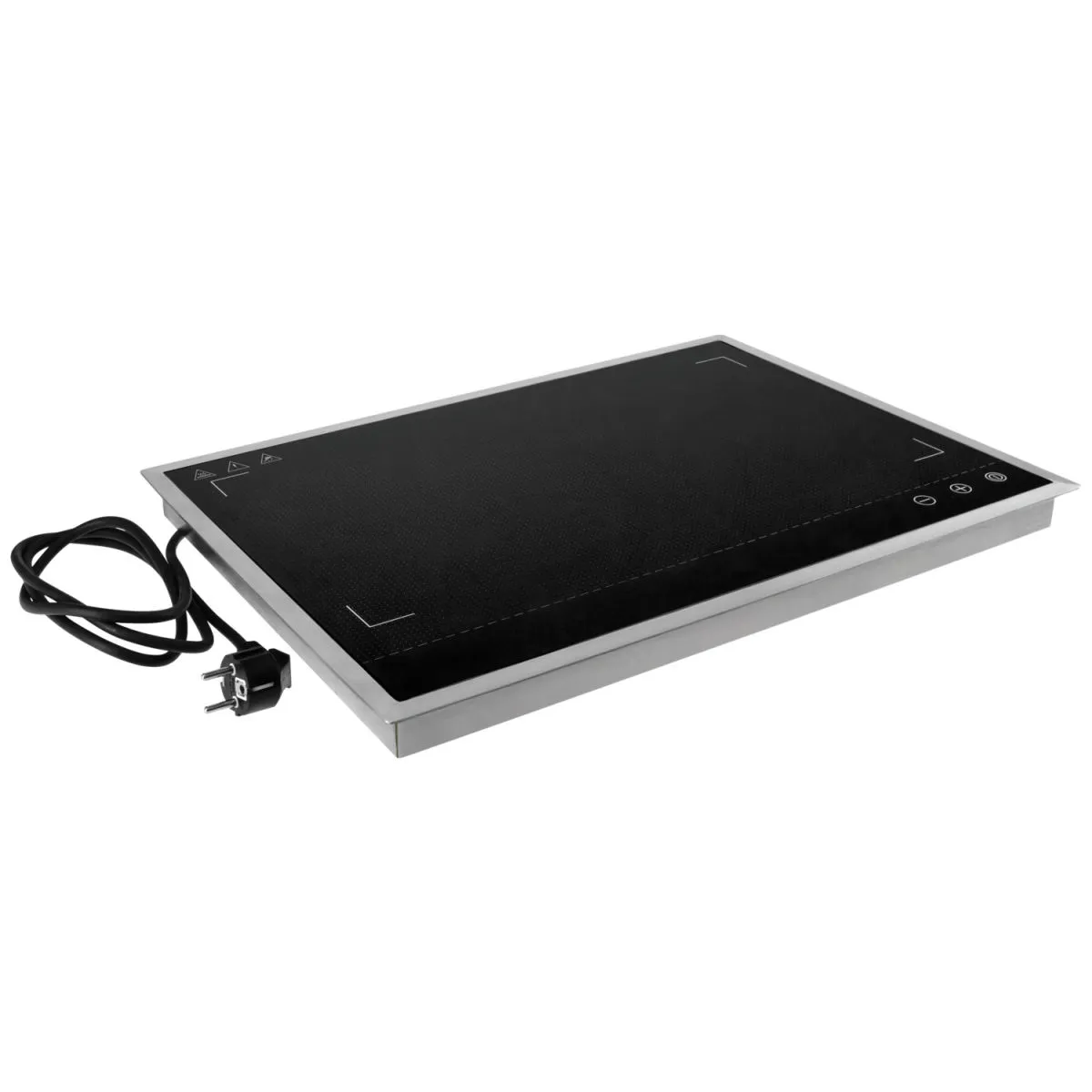 VEGA Piastra riscaldante elettrica Esino GN 1/1; 56.1x4.5x39.6 cm (LxHxP); argento/nero - immagine 1
