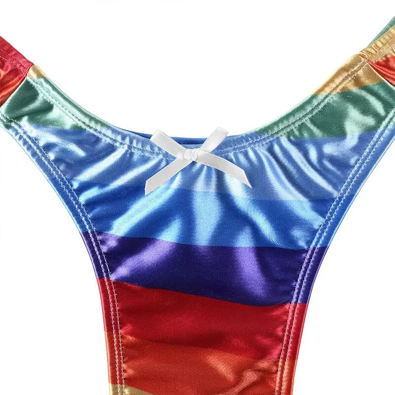 Landofgenie Perizoma Tucking Gaff Mutandine per Crossdresser Nascondere Gaff Panty Modellante Mutandine Intimo Stampato Mutande per Crossdresser Transgender Multicolore 4XL - immagine 5