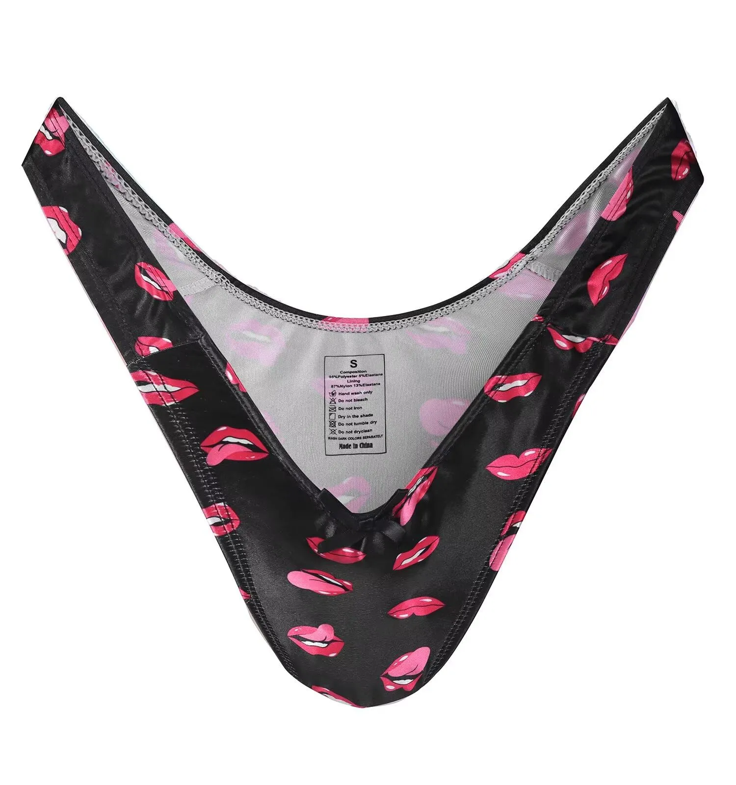 Landofgenie Perizoma Tucking Gaff Mutandine per Crossdresser Nascondere Gaff Panty Modellante Mutandine Intimo Stampato Mutande per Crossdresser Transgender Nero L - immagine 1