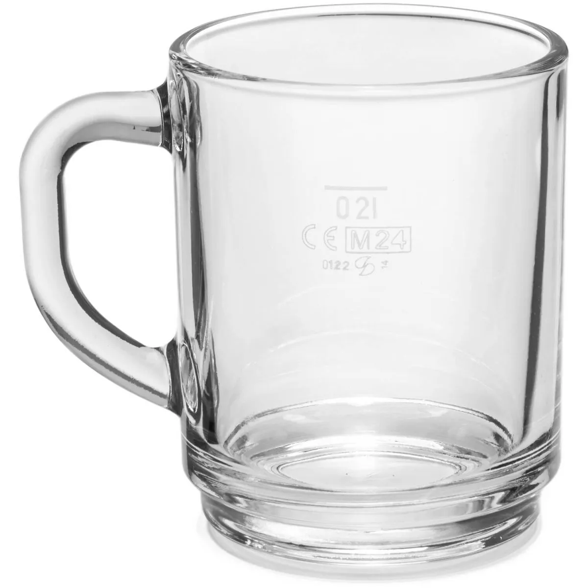 12x van Well Bicchiere universale Denver; 200 ml, 7.5x7.5x9.5 cm (ØxØxH); trasparente; 0.2 l Segno di riempimento, 12 pz. / Pacco - immagine 1