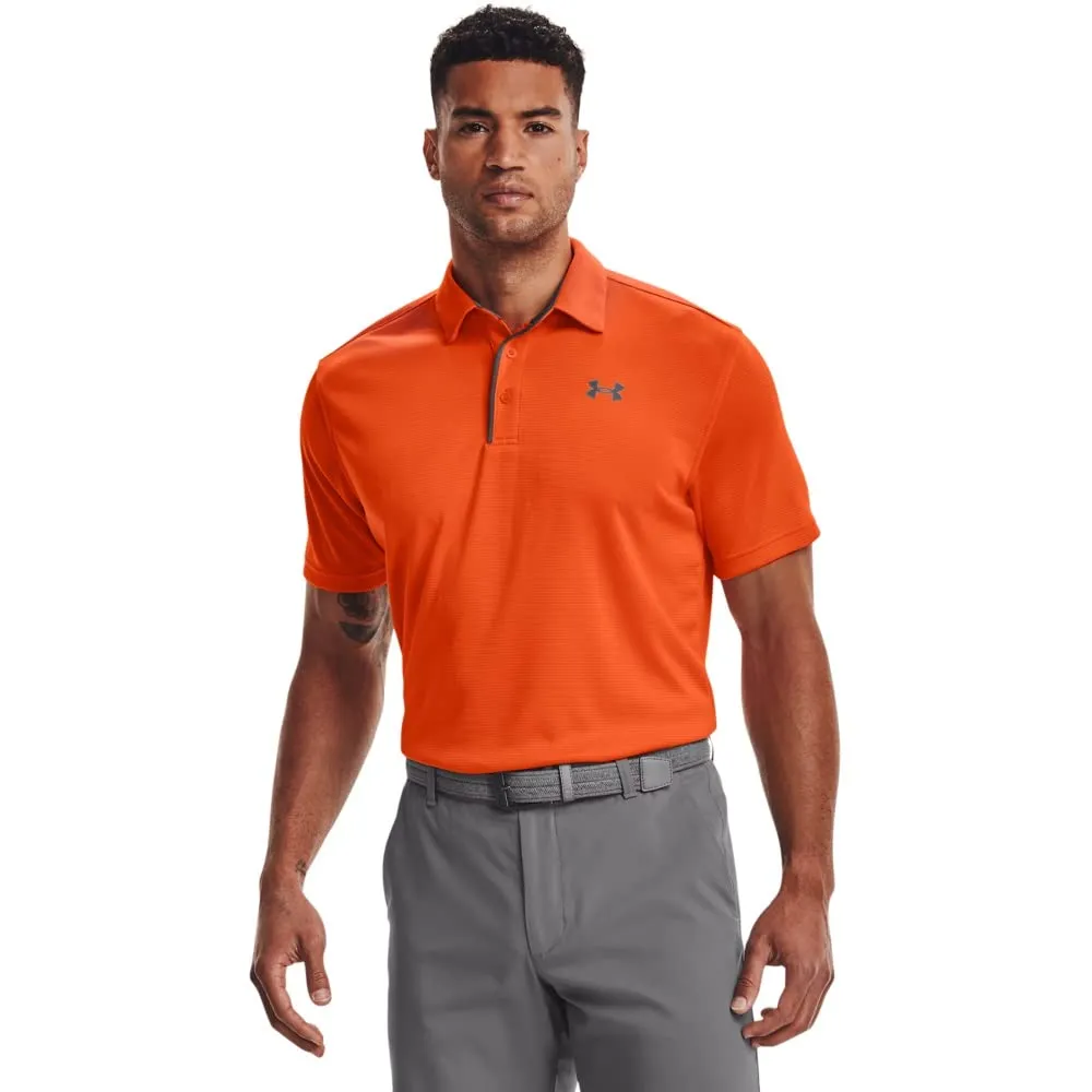 Under Armour Tech Polo Uomo, Arancio (Team Orange/Graphite/Graphite (800)), XXL - immagine 1