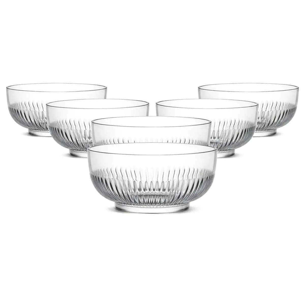 6x van Well Ciotola Tokyo con coperchio; 2600 ml, 23x23x23x9.3 cm (LxLxØxH); trasparente; rotonda; 6 pz. / Pacco - immagine 1