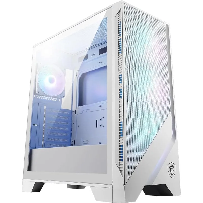 MSI MAG FORGE 320R AIRFLOW ARGB Mid Tower mATX Vetro temperato USB 3.2 Bianco - immagine 1