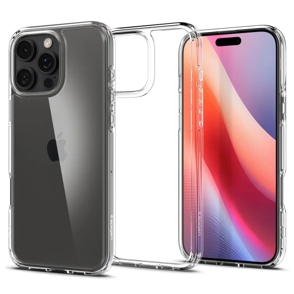 Custodia per Apple iPhone 16 Pro, Spigen, Ultra Hybrid, Trasparente ACS08121 - immagine 1