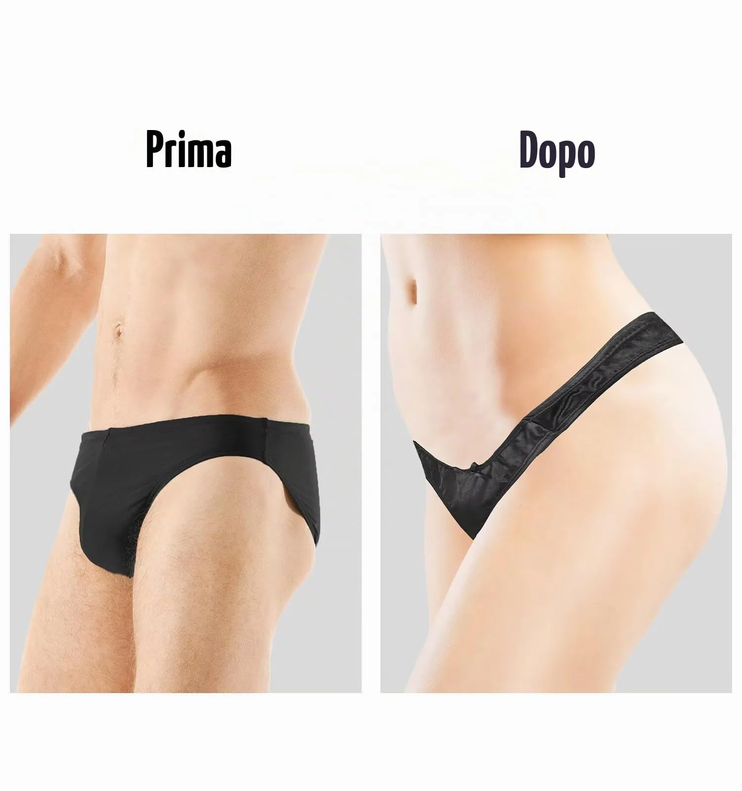 Landofgenie Slip Gaff Piegati Perizoma Adatto per Travestiti da Nascondere Slip Modellanti Intimo Gaff Adatto a Persone Transgender Nero S - immagine 2