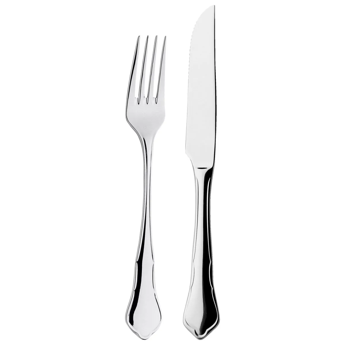 PULSIVA Set posate da bistecca Malaga II 24 pezzi; argento, manico argento - immagine 1