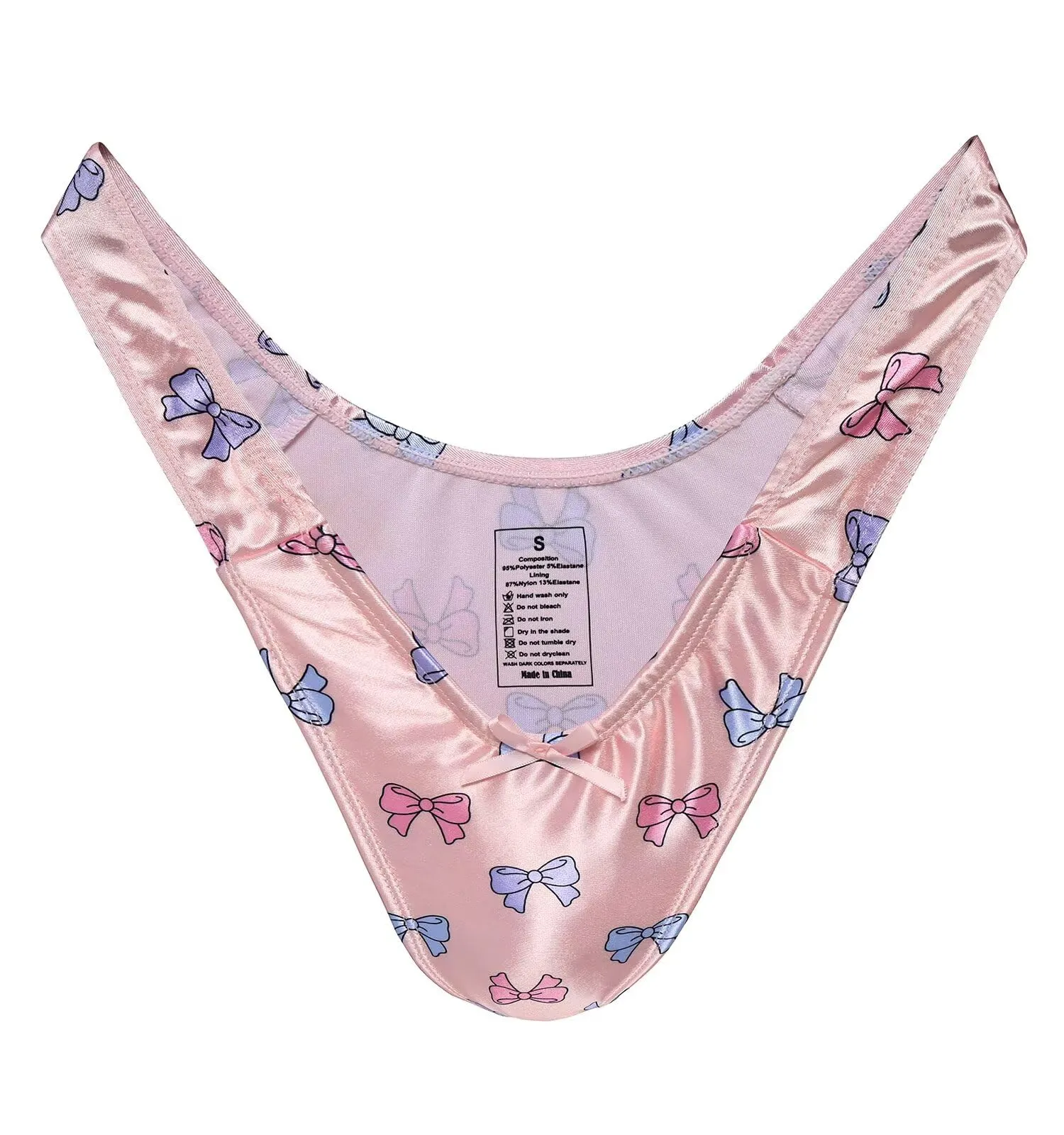 Landofgenie Perizoma Tucking Gaff Mutandine per Crossdresser Nascondere Gaff Panty Modellante Mutandine Intimo Stampato Mutande per Crossdresser Transgender Rosa M - immagine 1