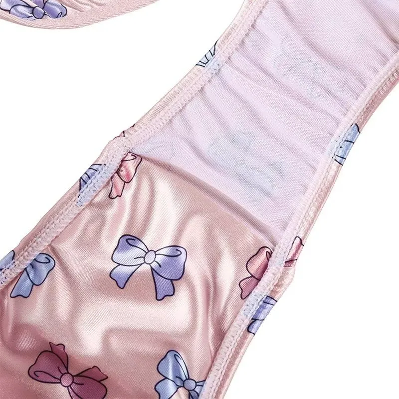 Landofgenie Perizoma Tucking Gaff Mutandine per Crossdresser Nascondere Gaff Panty Modellante Mutandine Intimo Stampato Mutande per Crossdresser Transgender Rosa 4XL - immagine 6