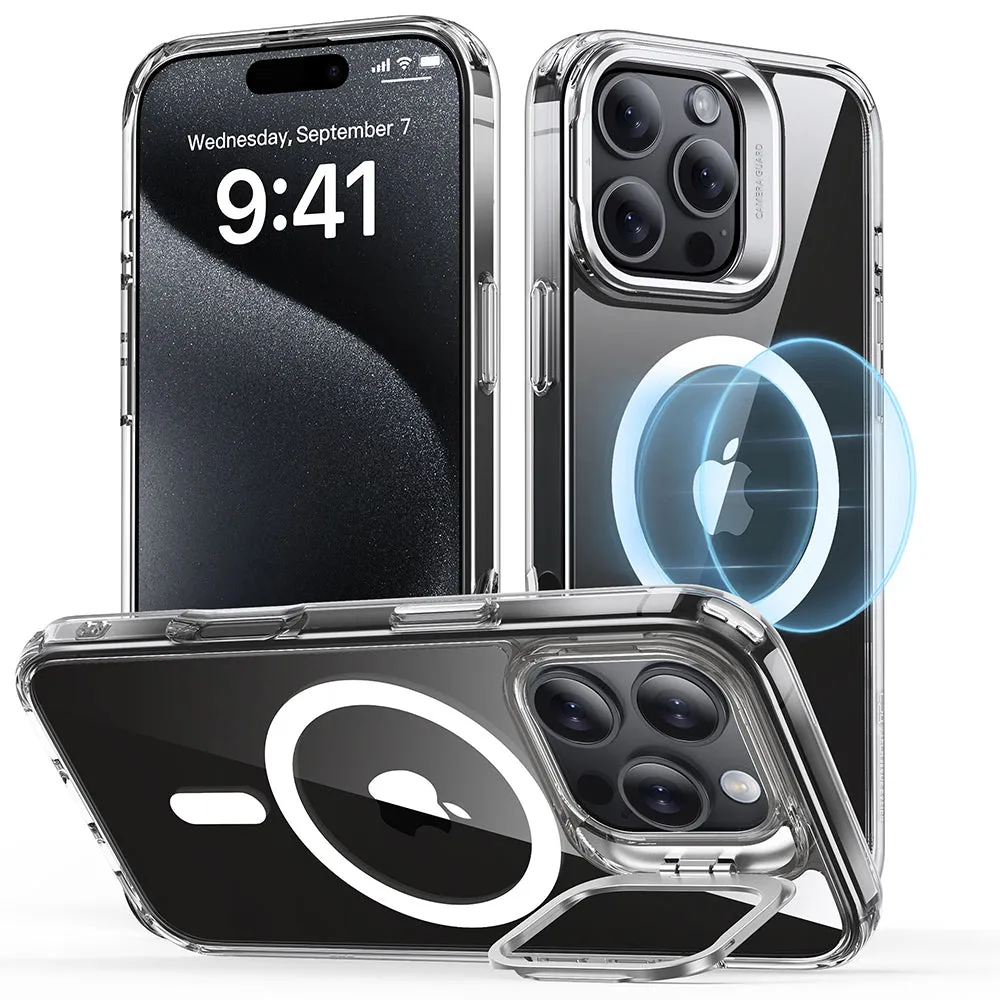 Custodia MagSafe per Apple iPhone 16 Pro, ESR, Classic Hybrid Kickstand, Trasparente - immagine 1