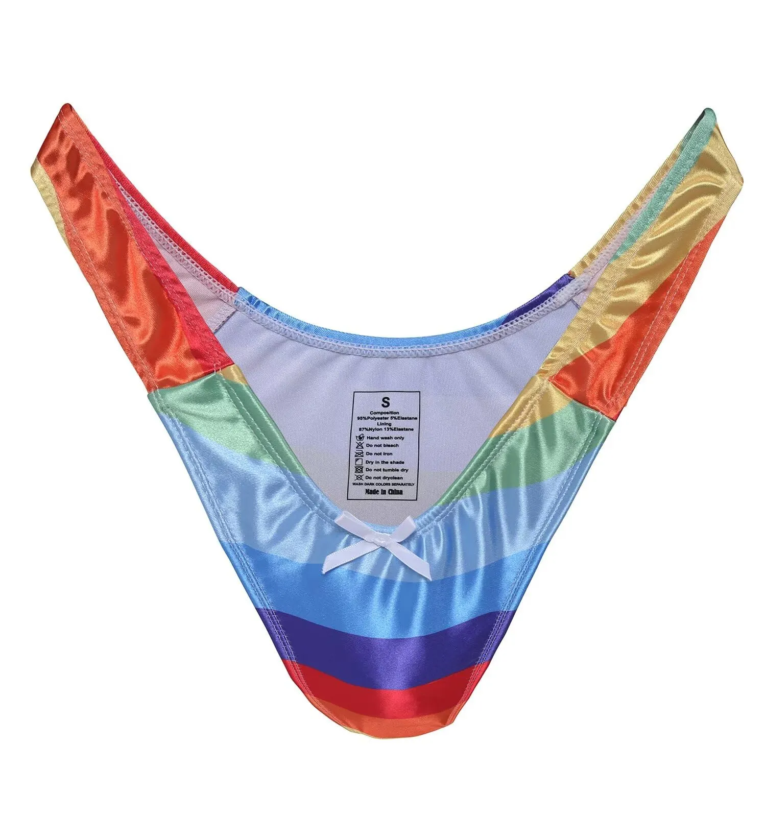 Landofgenie Perizoma Tucking Gaff Mutandine per Crossdresser Nascondere Gaff Panty Modellante Mutandine Intimo Stampato Mutande per Crossdresser Transgender Multicolore S - immagine 1