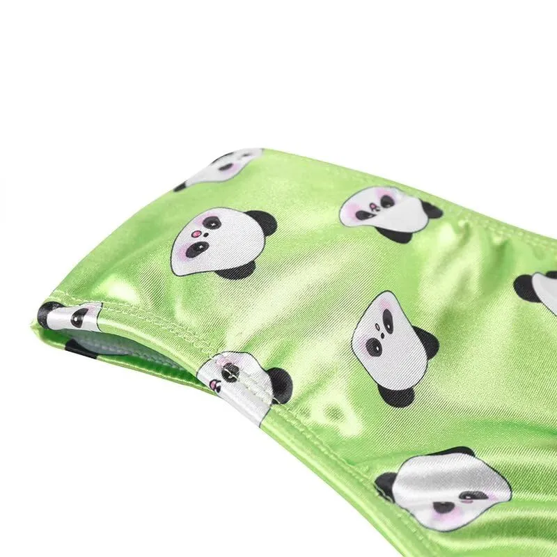 Landofgenie Perizoma Tucking Gaff Mutandine per Crossdresser Nascondere Gaff Panty Modellante Mutandine Intimo Stampato Mutande per Crossdresser Transgender Verde M - immagine 7
