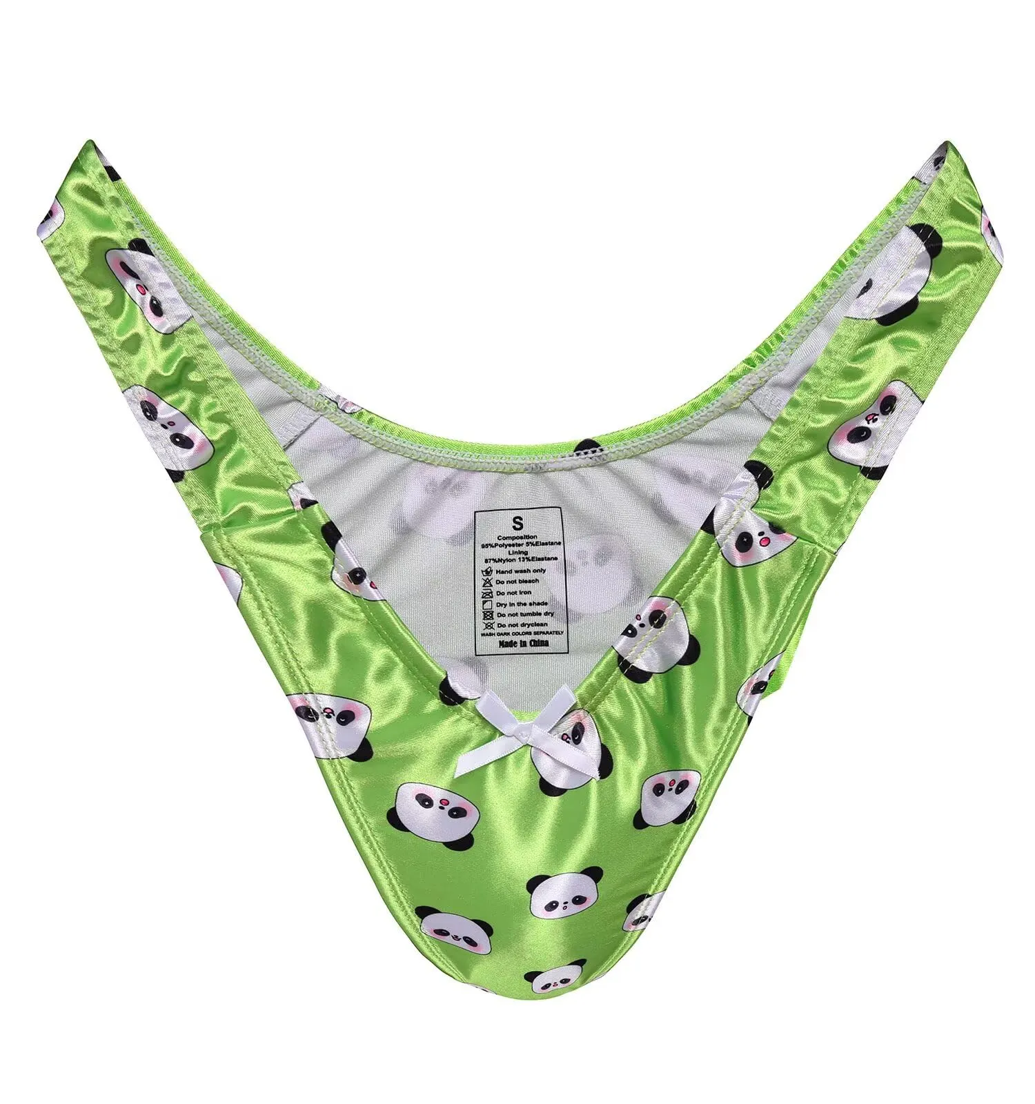 Landofgenie Perizoma Tucking Gaff Mutandine per Crossdresser Nascondere Gaff Panty Modellante Mutandine Intimo Stampato Mutande per Crossdresser Transgender Verde S - immagine 1