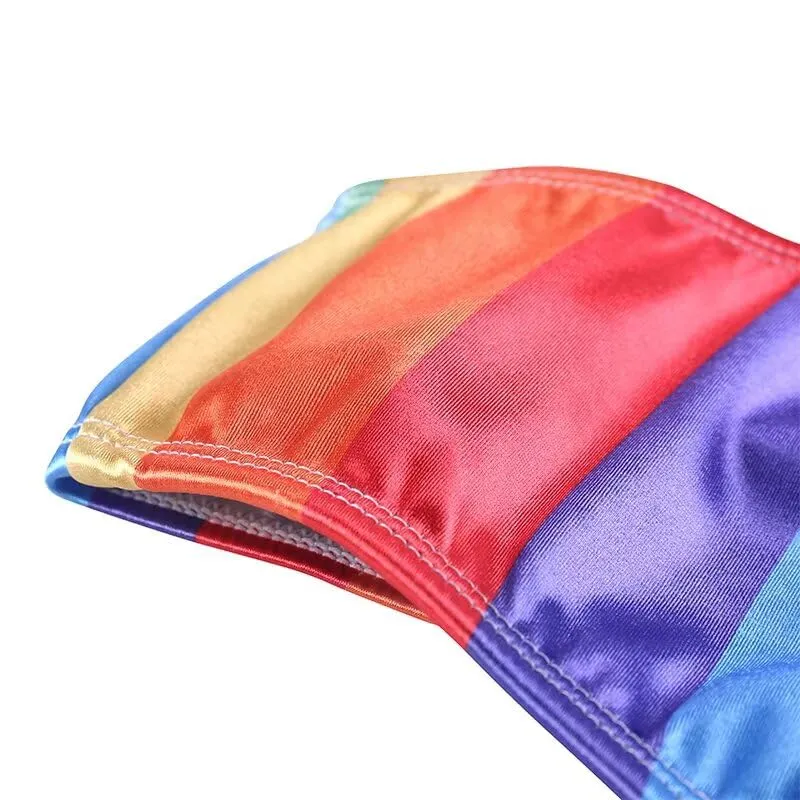 Landofgenie Perizoma Tucking Gaff Mutandine per Crossdresser Nascondere Gaff Panty Modellante Mutandine Intimo Stampato Mutande per Crossdresser Transgender Multicolore 3XL - immagine 7
