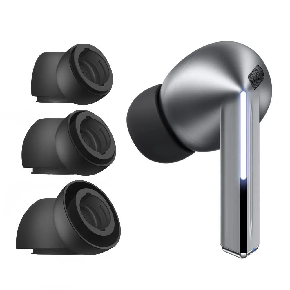 Tappi Tech-Protect per Samsung Galaxy Buds3 Pro, Taglia S / M / L, Neri - immagine 1