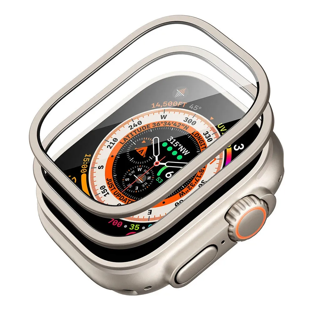 Pellicola Protettiva ESR Armorite per Apple Watch Ultra Series, Set 2 pezzi, Vetro Temperato, Bronzo - immagine 1