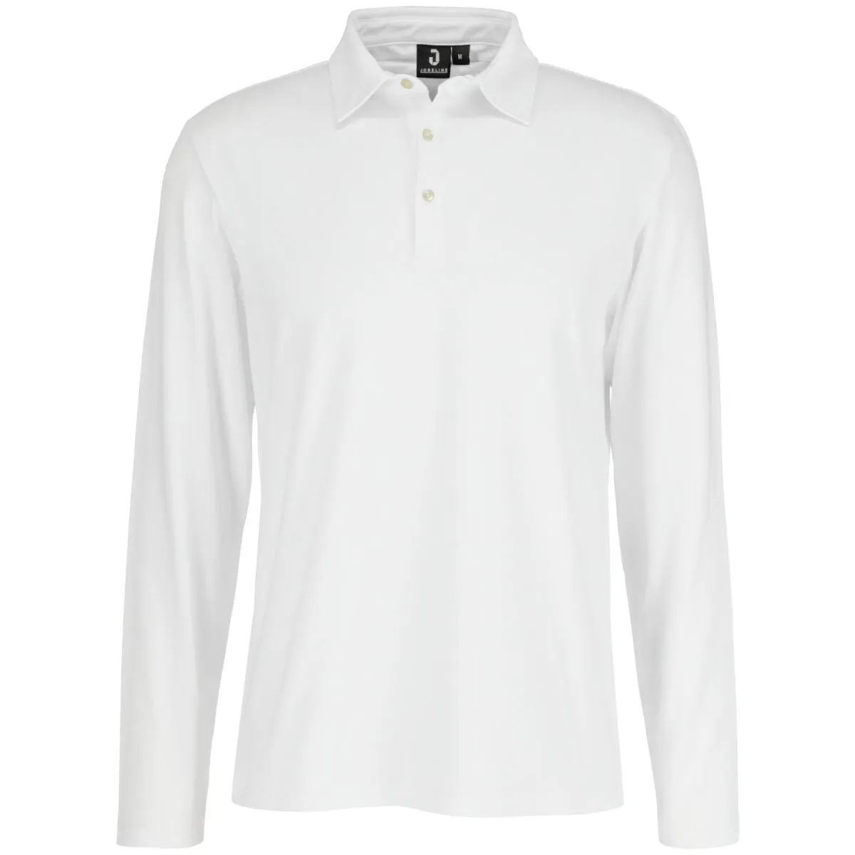JOBELINE Polo da uomo Malme maniche lunghe; Taglia L; bianco - immagine 1