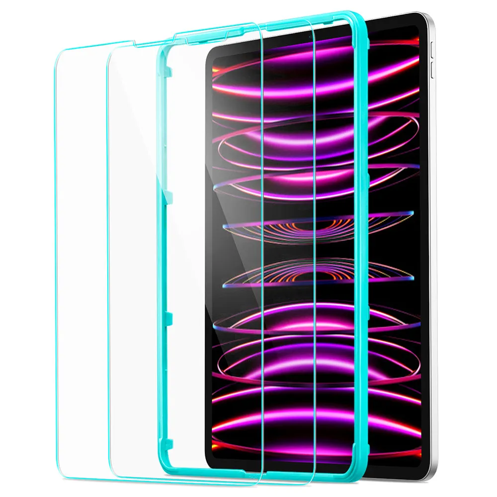 Pellicola protettiva ESR per schermo Apple iPad Pro 12.9 (2022) / Pro 12.9 (2021) / Pro 12.9 (2020), Vetro Temperato, Full Glue, Set 2 pezzi - immagine 1