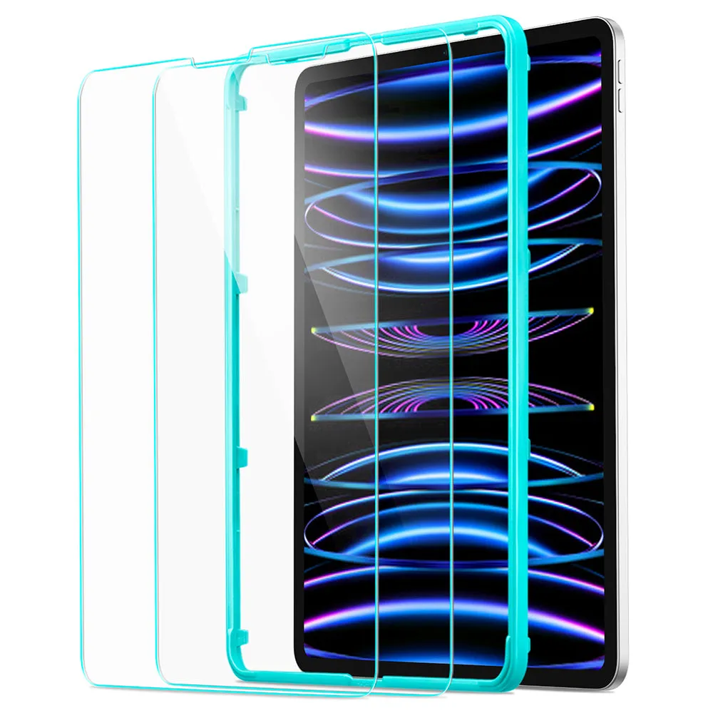Pellicola protettiva ESR per schermo per Apple iPad Air (2022) / Pro 11 (2021) / Air (2020), Vetro Temperato, Full Glue, Set 2 pezzi - immagine 1