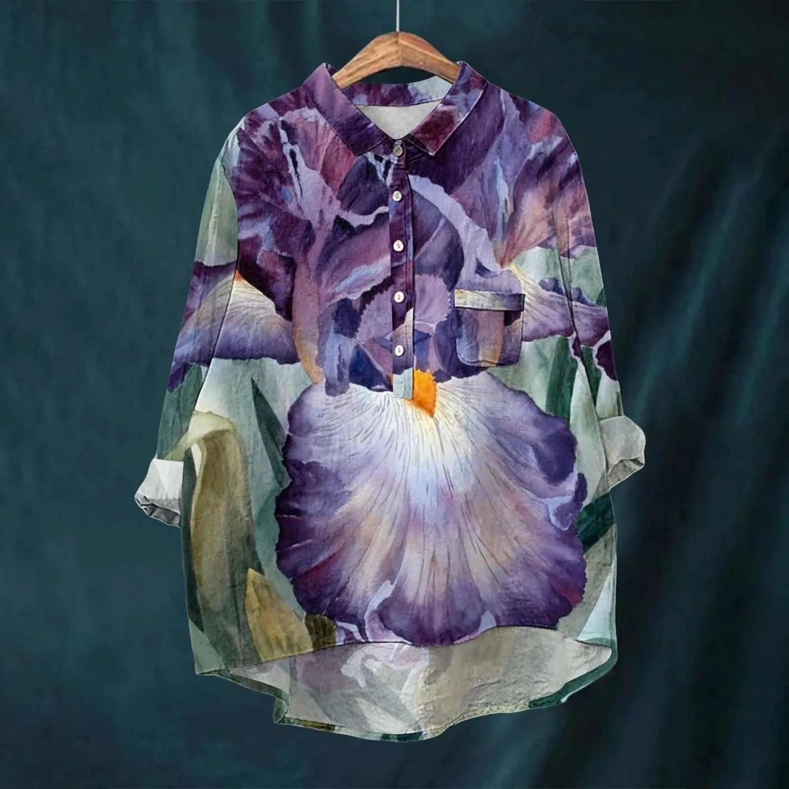 Maglie Donna My Orders Camicia Donna Animalier Camicia Donna Con Fiocco Blusa Con Paillettes Camicie Di Cotone Donna Camicette Maniche Lunghe Camicia Rosso Scuro Donna Maglietta Viola Day Prime - immagine 3