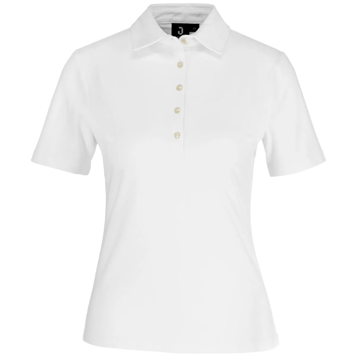 JOBELINE Polo da donna Malme maniche corte; Taglia XS; bianco - immagine 1