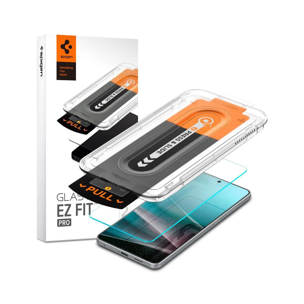 Pellicola protettiva per schermo Spigen GlastR EZ FIT Pro per Samsung Galaxy S25 Edge S937, Vetro temperato, Full Glue AGL09411 - immagine 1