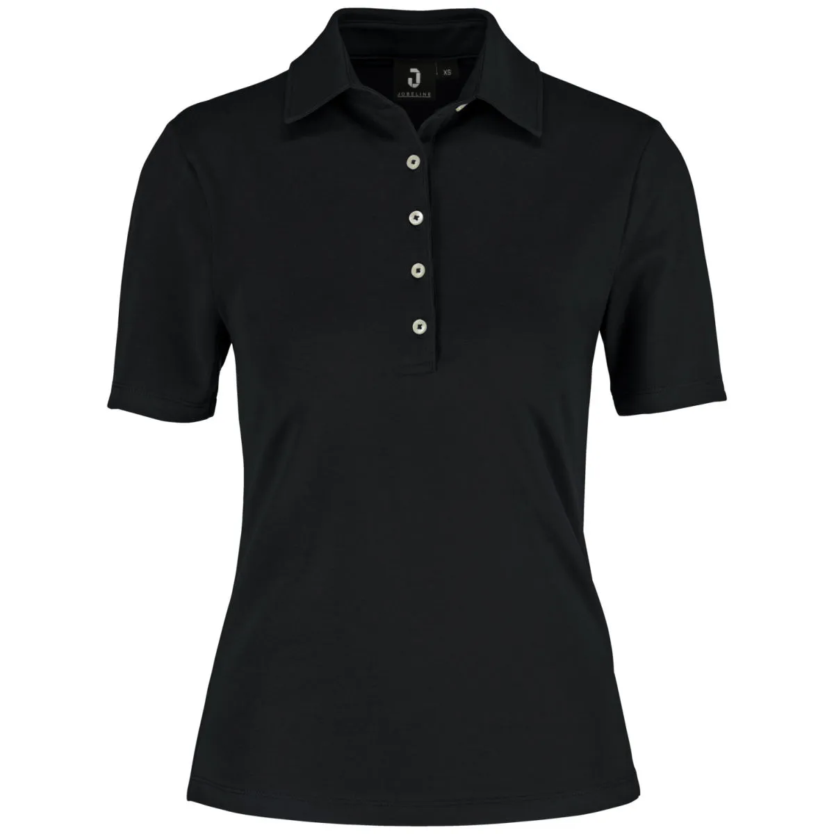 JOBELINE Polo da donna Malme maniche corte; Taglia XS; nero - immagine 1