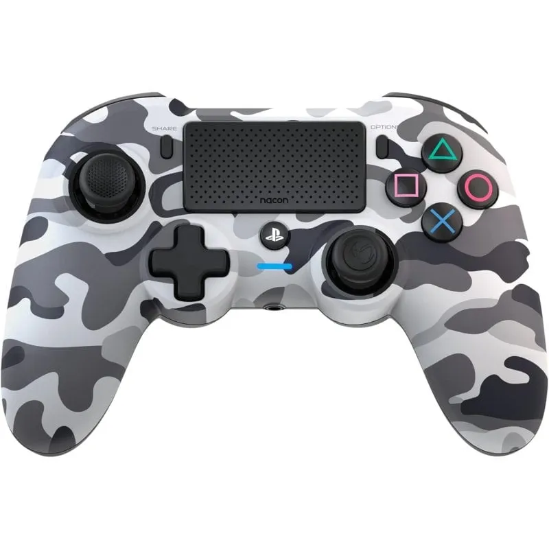 Nacon - Controller wireless asimmetrico Ps4 Dualshock 4 V2 Camouflage Grey - immagine 1