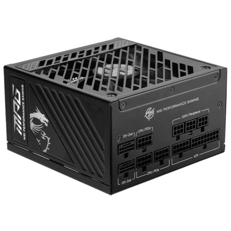 MSI MPG A1000GS PCIE5 ATX 3.1 PCIe 5.1 1000W 80 Plus Gold Modular - immagine 1