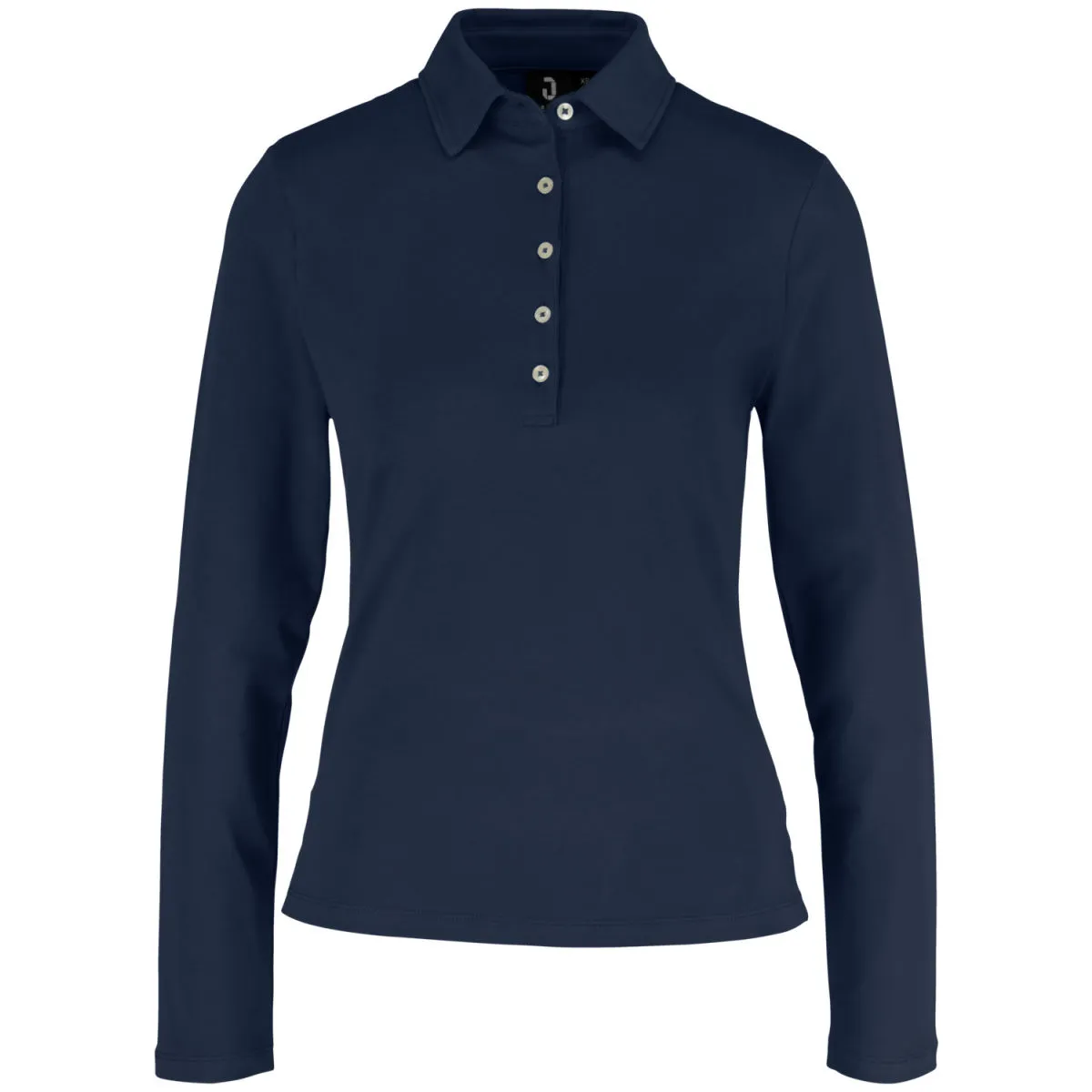 JOBELINE Polo da donna Malme maniche lunghe; Taglia L; blu navy - immagine 1