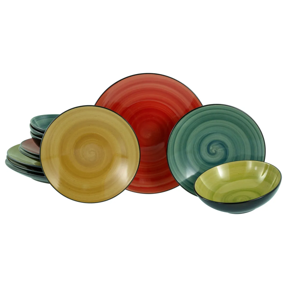 CreaTable SAMOA - Set di piatti 12 pezzi; multicolore - immagine 1