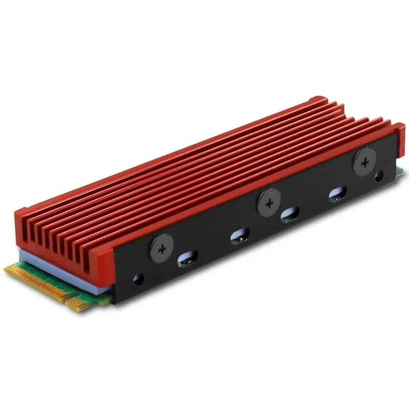 Dissipatore di calore passivo Axagon Clr-m2 per SSD M.2 2280 Rosso - immagine 1