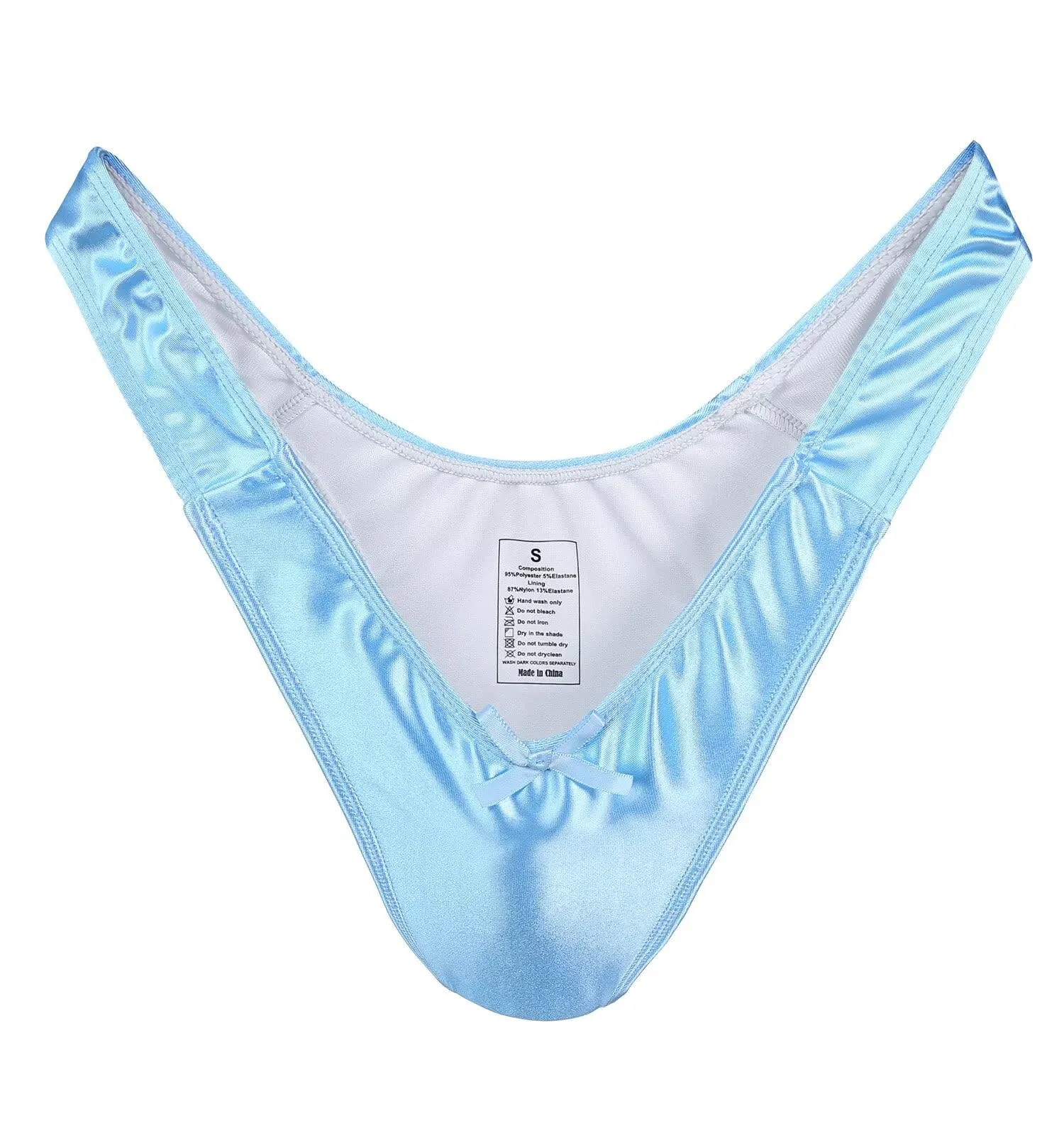Landofgenie Slip Gaff Piegati Perizoma Adatto per Travestiti da Nascondere Slip Modellanti Intimo Gaff Adatto a Persone Transgender Blu Chiaro 3XL - immagine 1
