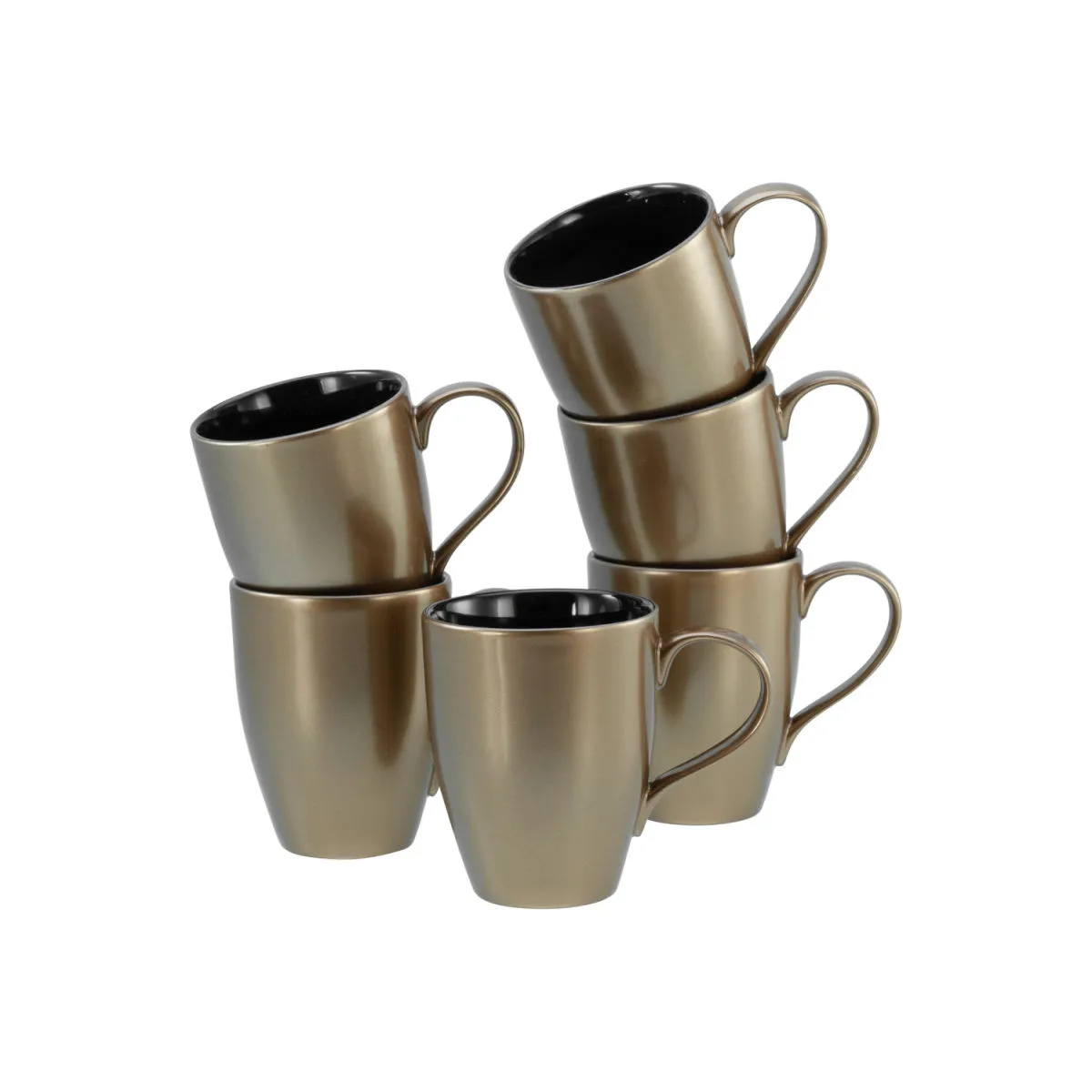 6x CreaTable Golden Days - Tazza da caffè 6 pezzi; nero; 6 pz. / Pacco - immagine 1