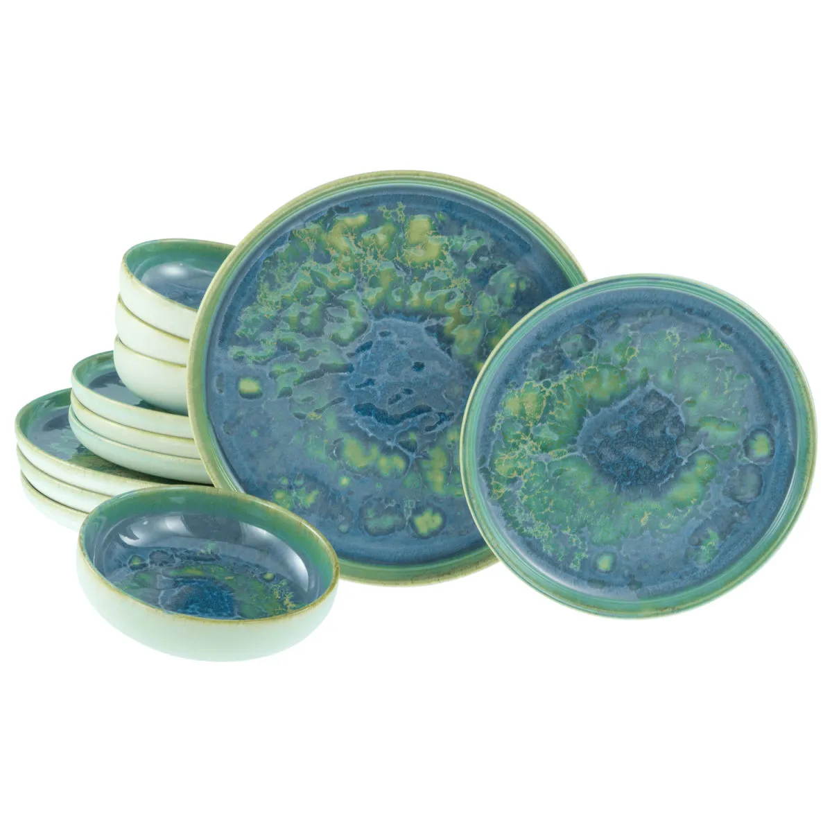 CreaTable Yuki - Set di piatti da 12 pezzi; multicolore - immagine 1